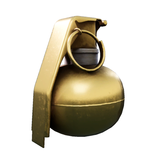 Gold Frag Grenade render from WARDOGS