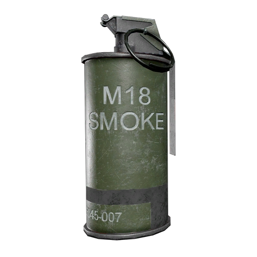 M18 Smoke Grenade: Black render from WARDOGS